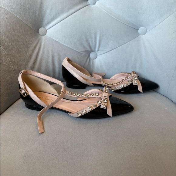 Kate Spade Black and Pink Flats - Picture 6 of 12